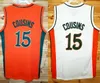 Maglia da basket Nikivip Custom Retro DeMarcus Cousins # 15 Rattlers High School cucita bianco arancione S-4XL nome e numero di alta qualità