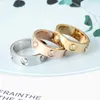 Top Quality Brand 316L Stainless Steel Lover Rings For Women Men Wedding Couple Ring Gold-Plated Craft Gold Silver Rose Never fade Not aller