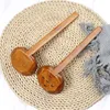 Visuell touch Multi-Använd Nature Solid Wood Ladle Server Set Pierced Table Spoon Hot Pot Ramen Nudelsoppa Buffé Slotted Sked 37 R2