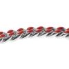 원래 디자인 Luxta Red Pink Cuban Bracelet과 Vibrant Look Double Safety Buckle Curb Chain Hiphop Fashion Ornament Link
