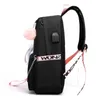 Cute Than Heart Backpack School Bags Laptop Travel Bags for Girls Teenage Notebook Backpack Nylon Mochila Pusheen Women Bag X0529
