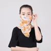 Sunscreen Summer Neck Cover Thin Breathable Silk Scarf Full Covering Chiffon Triangle Outdoor Riding Scarves