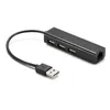 USB 2.0 Hub to RJ45 Lan Network Card 10/100 Mbps Ethernet Adapter and for Mac iOS Laptop PC Windows