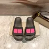 High Quality Mens Womens Slippers Slide Summer Fashion Wide Flat Sandals Indoor Flip Flop With Box 35-46