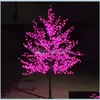 Décorations de Noël 2M 6Dot5Ft Hauteur LED Arbres de fleurs de cerisier artificiels Lumière 1152pcs Ampoules 17086334