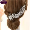 Double tête cheveux côté peigne cristal chapellerie de mariée couronne strass avec bijoux de mariage accessoires de cheveux diamant couronnes de mariée He284C