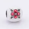 5 Designs Christmas Santa Red Enamel Snowman Bear Jewelry Making DIY Beads for Silver 925 Original Charms Bracelets