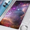 Tapis de souris antidérapant Space Galaxy avec bord de verrouillage, tapis de souris de jeu, clavier, ordinateur portable, bureau, mode mat7678747