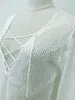 Arrivi Sexy Beach Cover up Crochet Costume da bagno bianco Abito da donna Costume da bagno up Tunica Saida de Praia # Q38 210420