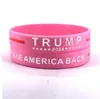 Pulseira de silicone Trump preto azul pulseira lembrancinha de festa