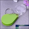 Lupki, Magniviers Narzędzia Biżuteria Sprzęt 1 PC Przenośny Mini Kieszonkowy Lupa Powiększająca Lupa Travel Cam Materiały Drop Dostawa 202