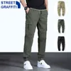 Men New Tactical Cargo Pants Cotton Multiple Pocket Joggers 2021 Hip Hop pants Men Street fashion Sweatpants Tie feet Trousers H1223