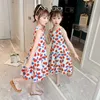 2021 летние девушки одежда детские детские повседневные платья детская одежда в горошек Princess платье для подростков девушки одежда для девочек оптом Q0716