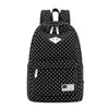 Polka Dot School Shoulder Canvas Backpack Bag Travel Rucksack Large Capcity Student Daypack Satchel J60D X0529