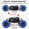 RC Car 4WD Radio Control Stunt Gesture Induction Twisting Off-Road Vehicle Drift Toys With Light & Music 220315