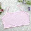 Women's Shapers Women's 62-84 cm Student Student Girls Training Bra Spaghetti Pasek Bandeau Cami Crop Top Single Waybed Solid Solid