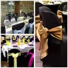 VEVOR 50/100PCS Black Chair Covers Polyester Spandex Chair Cover Arched Front Stretch Slipcovers for Wedding Party Banquet 201123