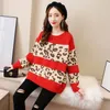 Kvinnor Tröjor Pullover Höst Vinter Toppar Koreansk Slim Stickad Sweater Jumper Mjuk Varm Pull Femme Coat 210427