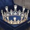 2020 Big Crystal Tiara Crown Crown Vintage Royal Queen King Tiaras and Crowns Pageant Prom Hair Jewelry Bridal Diadem Ornament X0625