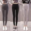 Slim Cotton Leggings Women Side Letter Webbing Stretch Fitness Leggings Pencil Pants Plump Female Clothing 211014