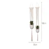 100 cm tuin decoraties opknoping manden macrame handgemaakte touw pot houder plant hanger handgemaakte touwen mand netto zak bloem voor indoor outdoor home decor