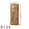 Stor kapacitet naturlig bambu förvaringsburkar för bulkprodukter kök Tillbehör containerflaskekryddor TEA Box Caddy Sealed 210331