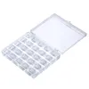 Sewing Notions & Tools 25Grid Bobbins Storage Box Transparent Plastic Case Multifunction Nail Manicure Decor