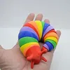 Neue Zappel-Spielzeug-Slug artikulierte flexible 3D-Schnecken Zappelspielzeug alle Altersrelief-Anti-Angst-Sensor für Kinder Aldult
