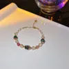 Kralen strengen malachietgroen 2022 geometrische natuurlijke zoetwaterparels kristallen streng armbanden voor vrouwen mode sieraden ybr406 trum22