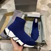 Designer Paris bottes speed runner trainers Original Casual Slip-On Noir Blanc Rouge Vert Baskets Sport Baskets Botte Marche Stretch Tricot Sneake