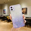 Transparent Glitter Bling Cases For Iphone 13 11 12 Pro Max Xr Xs Luxury Women Phone Protective Shell Back Cover Shockproof