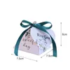 Pudełko Pudełko Trójkątne Piramida Małe Pudełka Dla Baby Shower Candy Box Torby Opakowań Wedding Favor Paper Box Party Supplies 210724