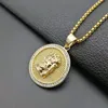 Pendant Necklaces Hip Hop Gold Color Stainless Steel Jesus Piece Pendants For Men Rapper Jewelry Drop