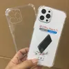 Capas de telefone celular Capas para iPhone 15 Pro Max 14 Plus 13 Mini 12 11 15mm Almofada de ar Transparente Transparente Canto Macio TPU Borracha de silicone Proteção de câmera à prova de choque C