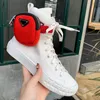 Womens or mens casual shoes women brand-name designer sneakers with detachable coin purse middle cut wear-resistant sole top high quality and original box