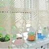 1pc Home Decor American Style Cotton Linen blending Crocheted Hollow Half Curtain Coffee Small curtain Cabinet 211203