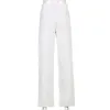 Heart Printed Oversize Straight Y2k Denim Pants White Capri High Waist Women's Fashion Mom Jeans For Girls Trousers For Female 210415