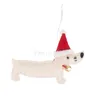 Décoration de Noël Fournitures de fête d'arbre de Noël mignon Pendentif chien Pendentif 4 style T2I52505