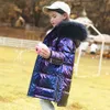 Girls Coat Parka Thick Warm Coats With Fur Hoodies Childrens' Jacket Teenage Children's Winter Clothing 210527