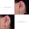 Stud Earrings Jewelry 1Pc Angel Wing Ear Cuff Cubic Zirconia Women Wedding Party Movie Star Red Carpet Earring Boucle Doreill 210323 Drop De