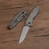 1Pcs 2021 Outdoor Survival Fold Knife D2 Stone Wash Drop Point Blade 6061-T6 Handle EDC Pocket Folding Knives Tool