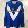 2002 2003 Rétro Brescia Calcio Jerseys Soccer Soccer Caracciolo Baggio Mauri Vintage Classique Custom 02 03 04 Chemise de football à manches longues courtes