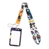 20pcs/lot J2524 Cartoon Girls And Cat Hard Staff Identification Name Badge ID Access Exhibition Card With Lanyards