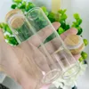 30x120 mm 60 ml Glasflasche mit Bambuskappe luftdicht dünner Kanister Aufbewahrung Glycyrrhiza Süßigkeiten Food Grade Seal Gläser Mehrzweck