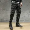 Ly Designer Mode Hommes Jeans Militaire Camouflage Large Jambe Pantalon Grande Poche Casual Cargo Pantalon Streetwear Hip Hop Joggers