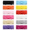 Bebek Kız Yay Bantlar Çocuk Yumuşak Elastik Ilmek Hairbands Çocuklar Saç Aksesuarları Hairband Prenses Headdress Kafa Swraps Kha24