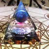 Tiger Eye Crystal Kula Obsydian Kwarcowy Orgone Piramida 60mm Reiki Energy Healing Chakra Medytacja 211105