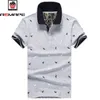 AEMAPE Marca Aemape marca POLO Camicia da uomo in cotone Moda animale Dots Stampa Camisa Polo Estate manica corta Camicie casual 210707