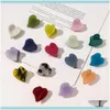 Clamps Jewelry Heart-Shaped Women Aessories Girl Candy Color Claws Female Crab Ladies Ponytail Hair Holder Drop Delivery 2021 Pymth