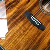 Custom Grand Guilds Jumbo Koa Trä Vintage F50 Akustisk gitarr med 550A Soundhole Pickup Godkännande Gitarranpassning OEM